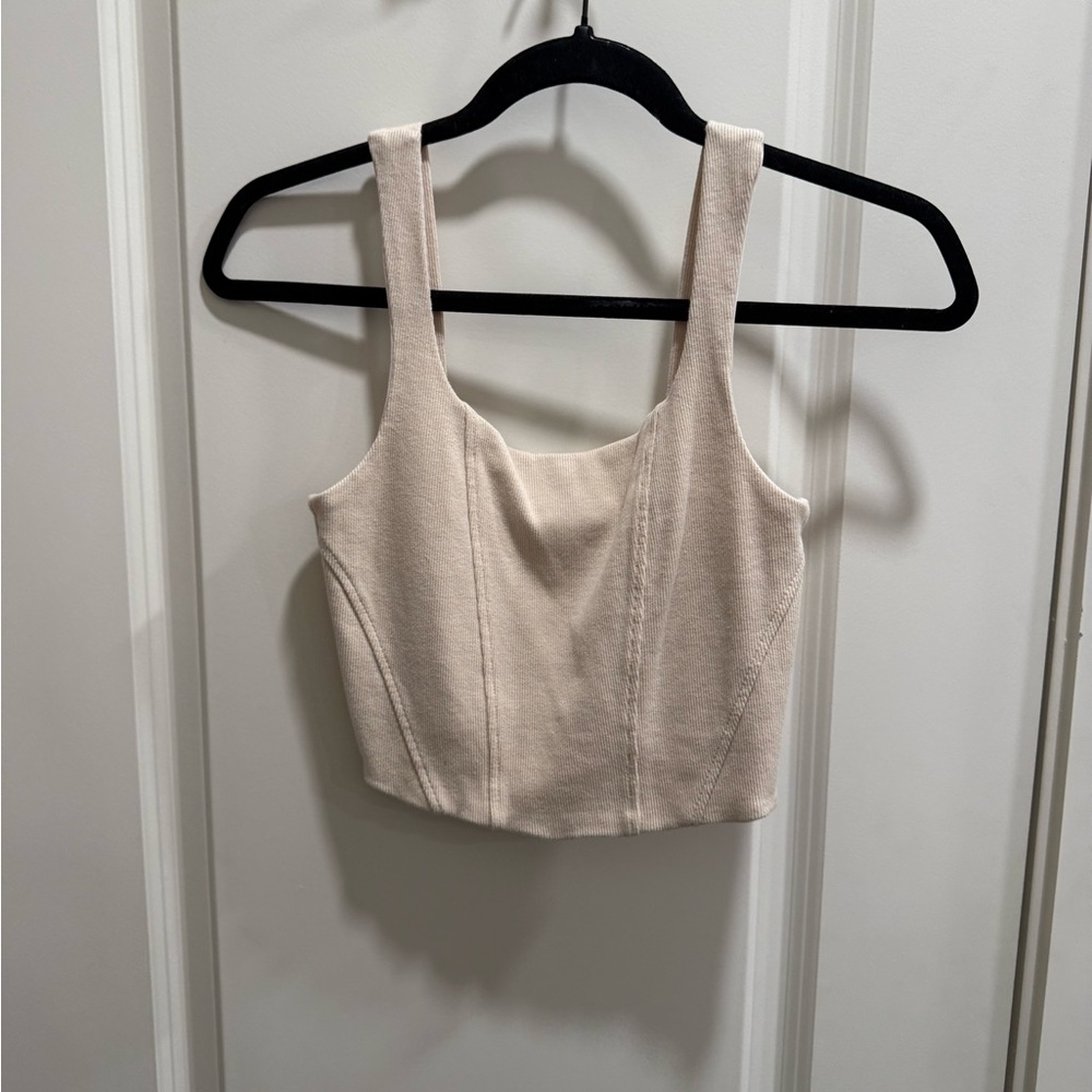 BKE Cream Tank Top